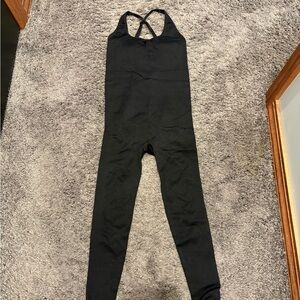 Black Sleeveless Shapewear Jumpsuit with Built in Bra